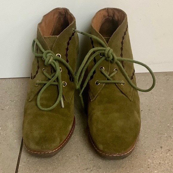 Suede booties size 7M - Picture 2 of 5